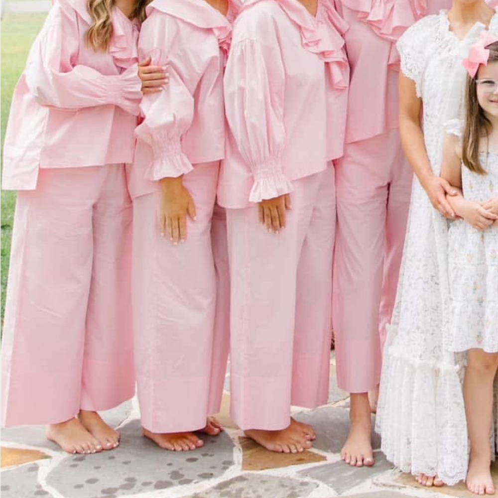 Pink Ruffled Lounge Set - Picture 2 of 2